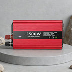 Portable Power Inverter 50Hz Nominal 1500W DC 12V to AC 110V with Dual Sockets for Car Outdoor Use Modified Sine Wave