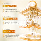 Korean Rice Raw Pulp Neck Cream Moisturizing Reduce Neck Lines Lightweight & Non-greasy Improve Dull Rough Daily Neck Care