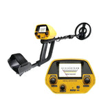 Professional Underground Metal Detector For Adults Waterproof Search Coil High Sensitivity Gold Silver Coin Treasure Hunter Adjustable Length Stem LCD Display Disc Mode Outdoor Beach Garden Archaeological Metal Detecting Equi