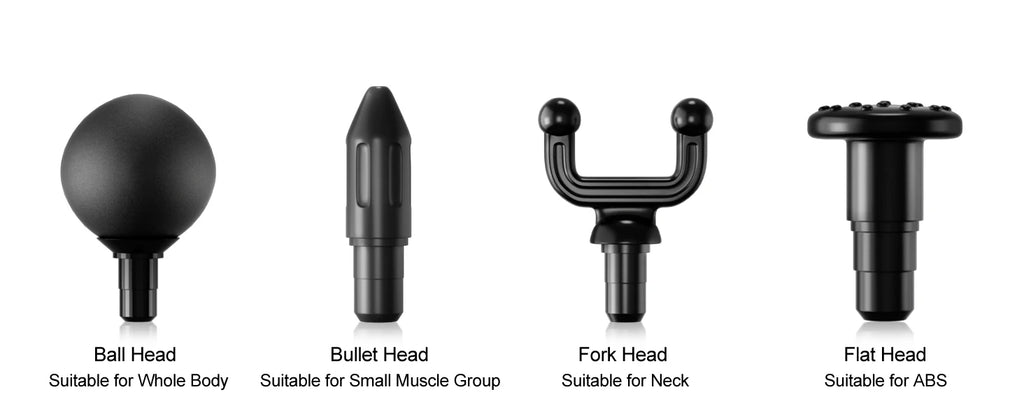 LEERCON Mini Massage Gun, 6 Speeds 4 Heads, Portable Fascial Gun Deep Tissue Massager, Muscle Fatigue Relief for Gym Travel, Gift