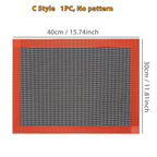 1PC Perforated Silicone Baking Mat, 2 Sides with Puff & Round Patterns, Reusable Non-stick Oven Liner, for Cookies Macaron Bread