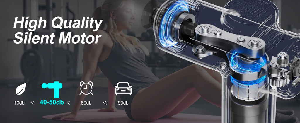 New Percussion Massage Gun 6-Speed Adjustable, Multifunctional Handheld Deep Tissue Massager for Home, Gym, and Fitness Recovery.
