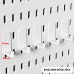 Home Study Storage Pegboard: Suitable for Displaying Figurines, Desk-Top Standing & Clip-On Storage for Furniture Items