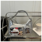Y2k Harajuku Shoulder Bag Women Korean Transparent Ita Bag School Crossbody Bag Female Japanese Designer Preppy Handbag Purse