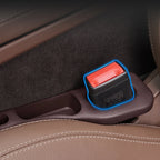 2PCS Car Seat Gap Filler, PU Waterproof Organizer with Storage Grooves, Auto Interior Accessories for Phone & Keys
