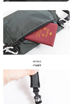 Outdoor Sports Crossbody Sling Bag Nylon Retro Waterproof Tear-Resistant for Cycling Running Hiking Outdoor Essentials