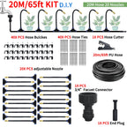 GEEIRR Irrigation spray nozzles kit For Greenhouse Garden Flowers Plant Watering 360° Adjustable Misting Cooling systems