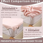 Bed Sheet Clips Adjustable Bed Sheet Holder Straps Set of 4 Elastic Fitted Bedding Clips Fasteners for Home Hotel