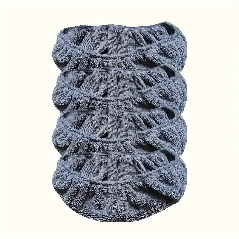 4 Unit Reusable Mop Pad, Machine-Washable Long-Lasting Flat Floor Mop Cloth, For Both Dry And Wet Use