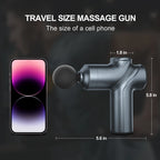 LEERCON Massage Gun Fascia Deep Muscle Relax Body Neck Massager Electric Fitness Equipment Noise Reduction Male Female