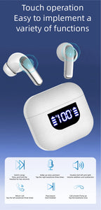 K07 Wireless Earphones Bluetooth Active Noice Cancellation Wireless Earbuds Bluetooth 5.3 Headphones TWS with LED Display