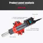 JCD 750W Micro Heat Gun Rework Soldering Air Station LCD Digital Hair Dryer 220V 110V For BGA SMD Hot Air Soldering Tools 8208