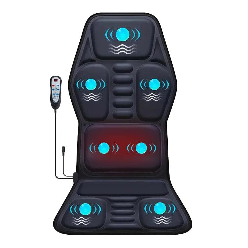 Vibration Back Massager Seat Cushion with Heat,Massage Chair Pad,Chair Massager for Pain Relief at Office/Home,Gifts for Parents