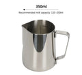 Thickened Stainless Steel Coffee Latte Art Pitcher, Pointed Spout with Internal & External Markings, Milk Frothing Jug for Milk