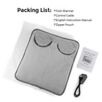 Electric Heating Foot Pad Washable Feet Warmer Household Soft Plush Thermal Heating Blanket Foot Warming Mat Home Office Bedroom