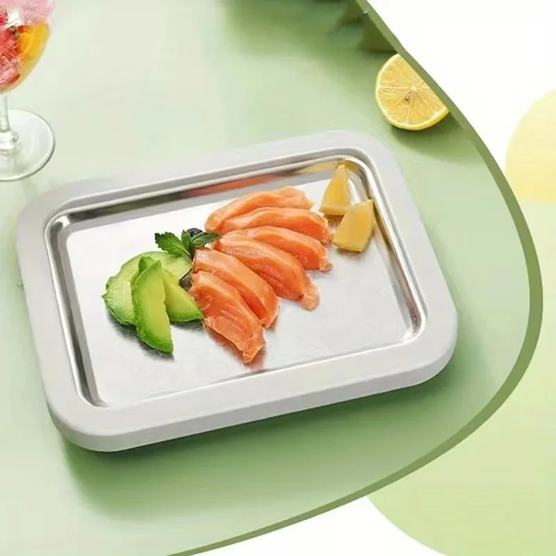 Household Ice Cream Maker Pan with 1 Scraper Instant Rolled Ice Cream Maker DIY Sorbet Frozen Yogurt Maker Ice Stir Fry Machine