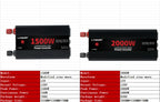 Car Power Inverter 1500W 2000W 2600W 6000W DC 12V To AC 120V Transformer with Dual Socket Charge,2×3.1A USB Port.