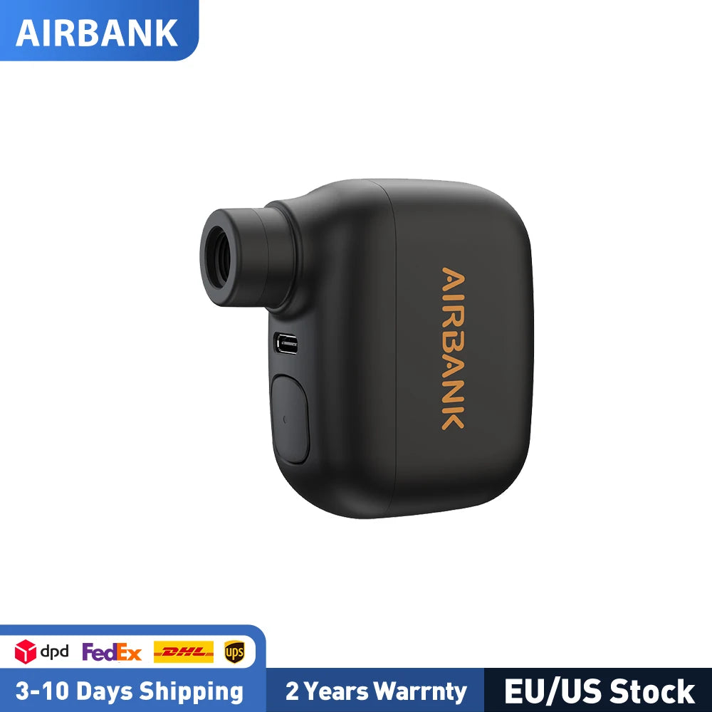 AIRBANK Pocket SE Mini Portable Electric Bicycle Pump for Stress-Free Tire Inflation