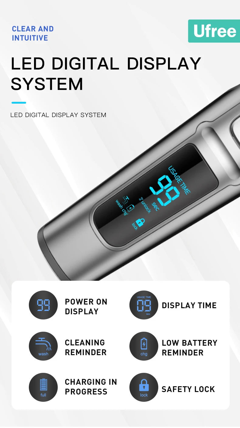 Ufree Electric Hair Cutting Machine Beard Trimmer Hair Clipper Rechargeable Man Shaver Trimmer Barber Professional Hair Trimmer