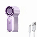 2026 New High-Speed Mini Handheld Small Fan, 100-Speed Small Wind Cannon USB Charging Battery Life Turbine Portable Outdoor Fan