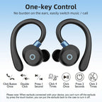 K09 Wireless Earphones Bluetooth Earbuds Dual Ear In-Ear Headphones with Digital Display Noise Reduction for Business And Sports