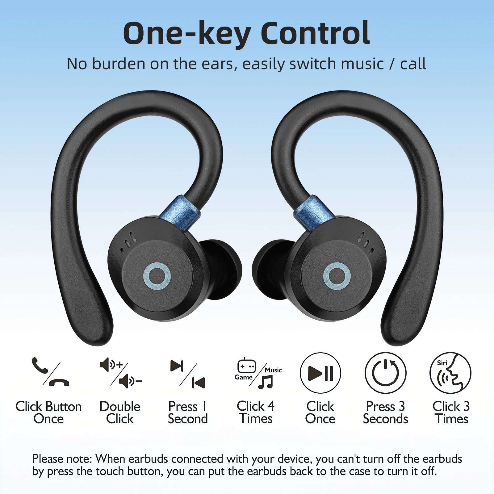 K09 Wireless Earphones Bluetooth Earbuds Dual Ear In-Ear Headphones with Digital Display Noise Reduction for Business And Sports