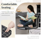 JHK PU Leather Bar Stools Set of 2,Upholstered Counter Height Bar Stools,SGS Certified Gas Gylinder Comfortbale Backrest