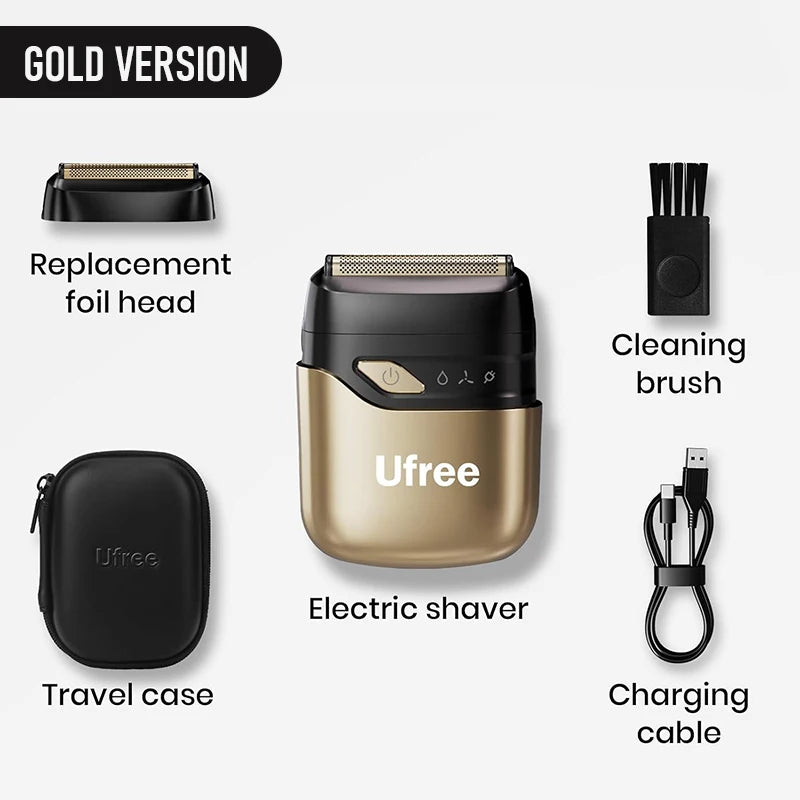Ufree Electric Razor for Men, Foil Shaver with 2 Foil Heads,  Home appliance Electric Shaver, Wet Dry Cordless Razor, Chargeable