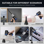 Portable Wireless Car Vacuum Cleaner 12000PA Wireless Vacuum Cleaner Dual Use for Home and Car High Powerful Vacuum Cleaner