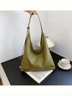 HOMEFISH New Tote Bag Hand Bill of Lading Shoulder Women's Bag Retro Simple Large Bag Tote Bag