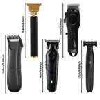 Professional Hair Clipper Set for Men, Cordless Haircut Kit Hair Clipper T-Blade Trimmer Electric Shaver