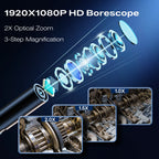 4.3 Inch Industrial Endoscope Camera HD1920P 16.5TF Single Lens Pipe Inspection Borescope for Car Sewer Inspection Camera Tool