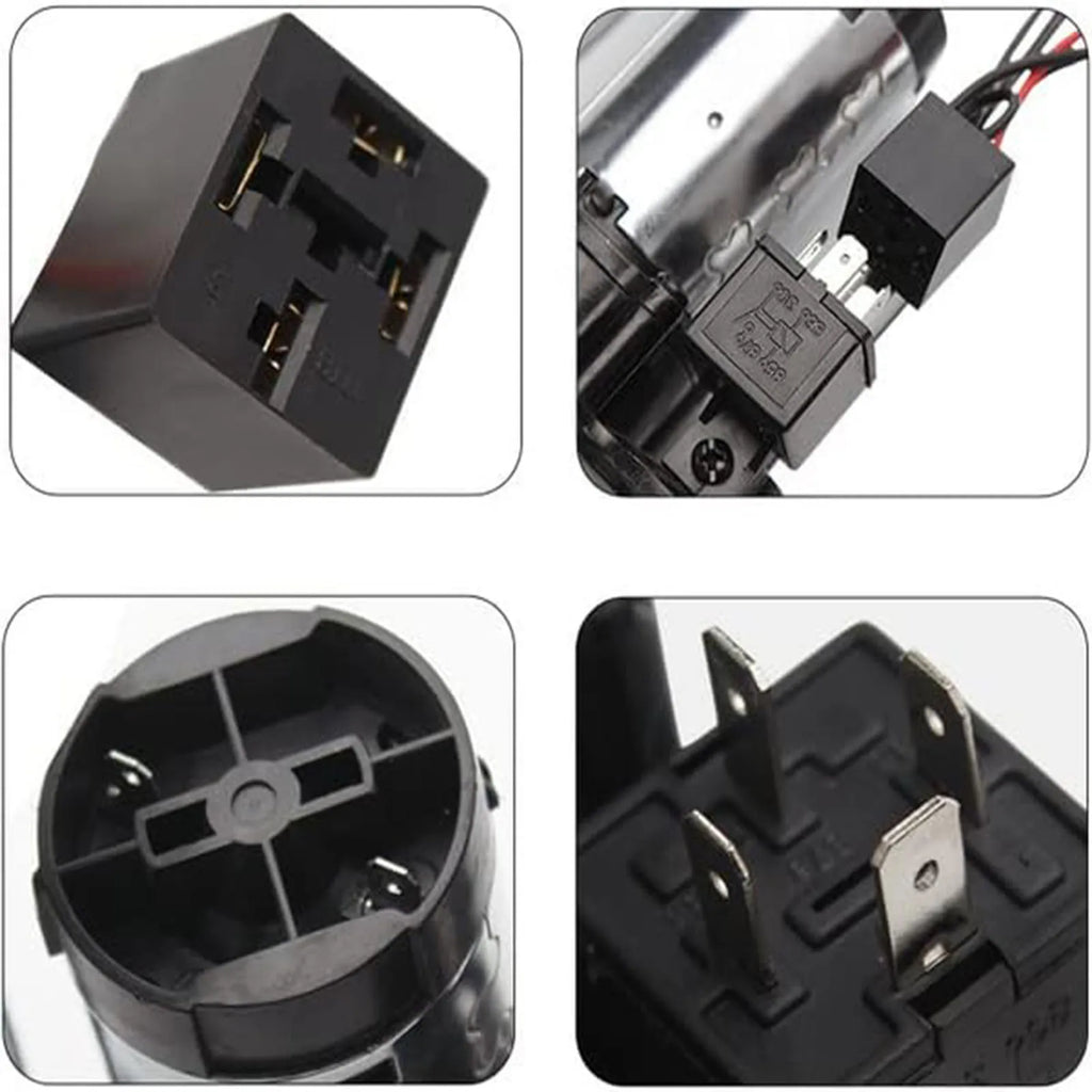 600DB Horn 12V Super Loud Car Electric Horn Dual Trumpets Air Horn Speaker For Car SUV Vehicle Boat Train Motorcycle RV Truck