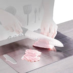 304 Food Grade Stainless Steel Cutting Board Thickened Double Sided Portable Kitchen Chopping Board for Fruit And Meat