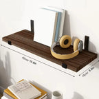 5pcs Layers Floating Shelf, a Word Board Shelf, Wall Organizer, Strong Bearing Capacity, Including Iron Frame