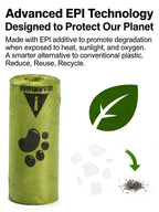 Eco-Friendly Dog Poop Bags Leak-Proof Extra Thick EPI Material Unscented Pet Waste Bags for Dog Walking Outdoor