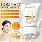 Korean Rice Raw Pulp Neck Cream Moisturizing Reduce Neck Lines Lightweight & Non-greasy Improve Dull Rough Daily Neck Care