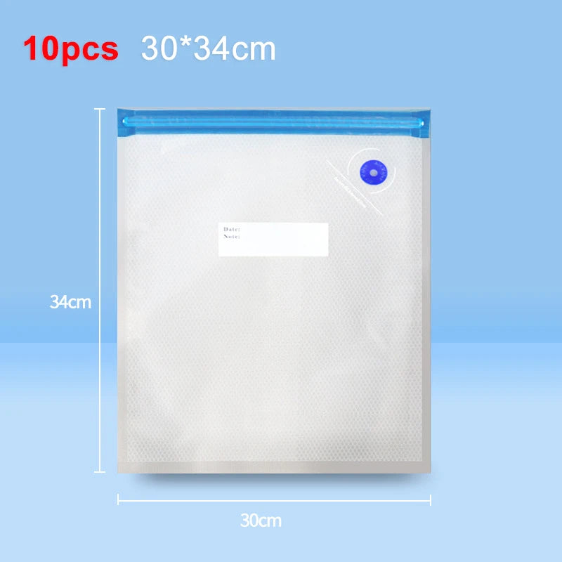 Vacuum Sealer Pump Electric Air Pump Rechargeable Automatic Sealing Machine with Reusable Vacuum Sealer Bags Food Packaging Bag