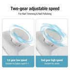 2 In 1 Electric Nail Trimmer Anti Splash Design Baby Adult Finger Toe Nail Clipper Manicure Pedicure Tools For Thick Nails