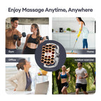 18/24 Heads Fascia Gun Red Light Deep Tissue Muscle Massager Wireless Massage Gun for Back Waist Leg Body Muscle Relaxation Home Gym