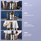 Multifunctional Juicer,Blender,Food Processor 3 Inch WideMouth Extractor for Fruits and Vegetables.Easy toClean,Simple to Assemble,Fully Detachable.Features a HighJuice Yield and Rapid Extraction for Fresh Fruit VegetableJuic