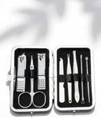 Complete Nail Tool Set 1 Units, 8 Essential Tools per Kit, Sharp Blades & Safe Handles, Easy to Carry in Pocket or Bag