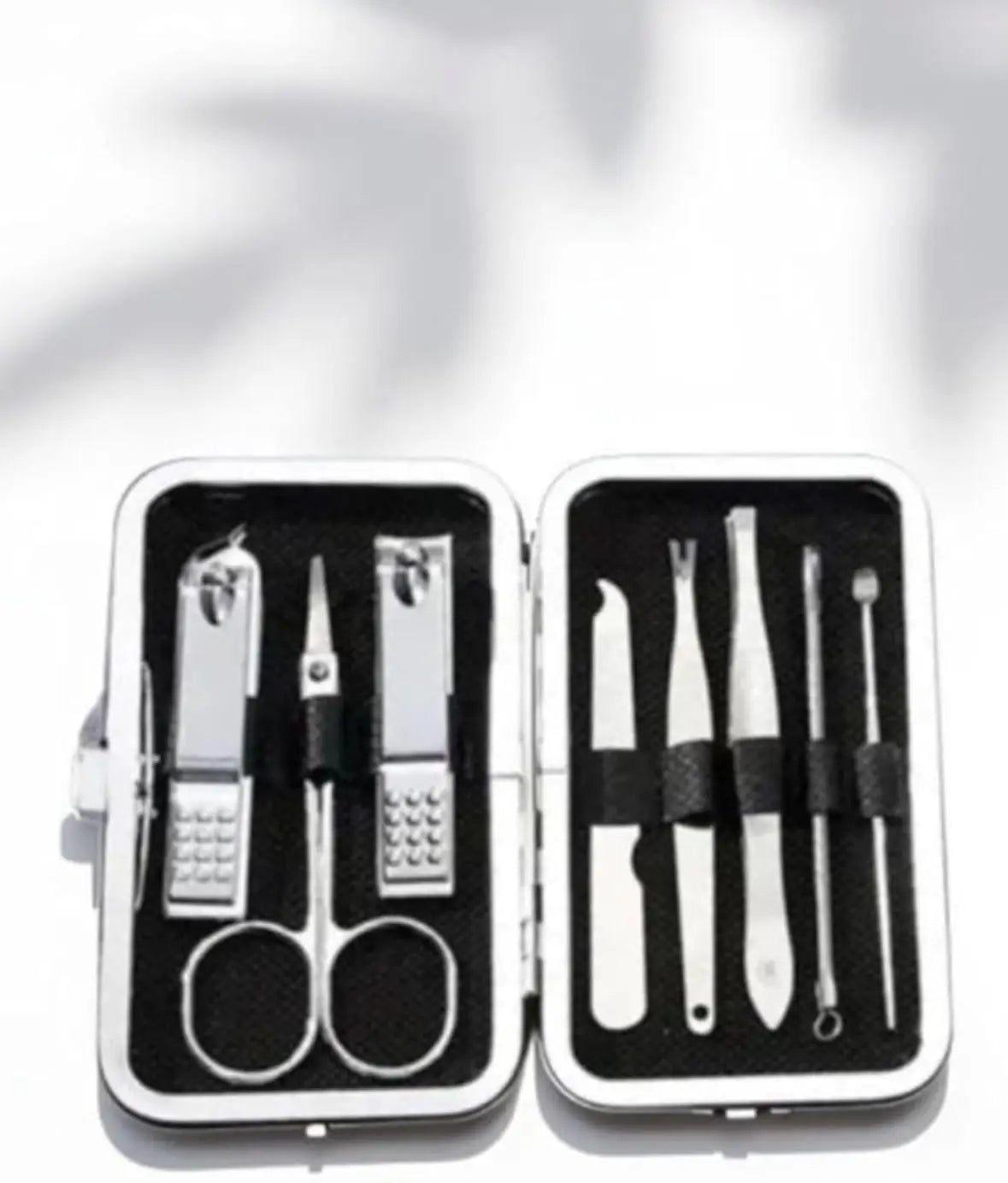 Complete Nail Tool Set 1 Units, 8 Essential Tools per Kit, Sharp Blades & Safe Handles, Easy to Carry in Pocket or Bag
