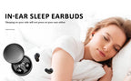 SK26 Bluetooth 5.4 Wireless Earphones Small Earbuds Sleeping Sport Invisible Headphones Bass Sound Quality Headset Sliding Cover