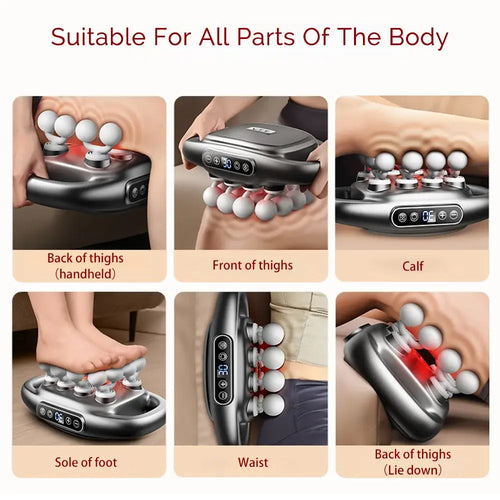 16-Head Fascia Gun High-Frequency Vibration Body Massage Gun Back and Waist Massager Neck Shoulder Massager Muscle