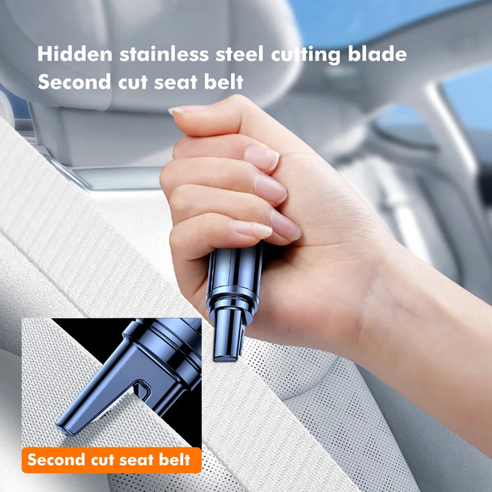 2 In 1 Safety Hammer Escape Car Life-saving Escape Hammer Window Broken Emergency Glass Breaker Car Accessorie Car Emergency Kit