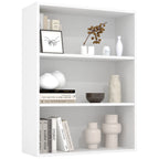 MCQ Wooden 3 Tiers Bookshelf Storage 31.5 Inch Tall Standing Display Bookshelf Sturdy Structure Graduated Shelves for Home