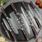 9 Types of Stainless Steel Kitchen Knife, Japanese Chef Knife, Meat Cleaver, Santoku, Bread, Boning, Slicing, Fruit Knife with Gift Box