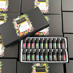 20pcs/set Black Classic Essential Oil Set Lavender Eucalyptus Sweet Orange Lemon Fragrance Oil Spa Body Massage Essential Oils