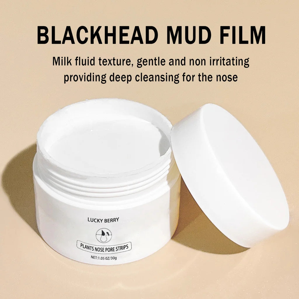 Lightweight and non-greasy, deep cleansing pores to remove acne and blackheads, milky mud mask with free non-woven fabric inside